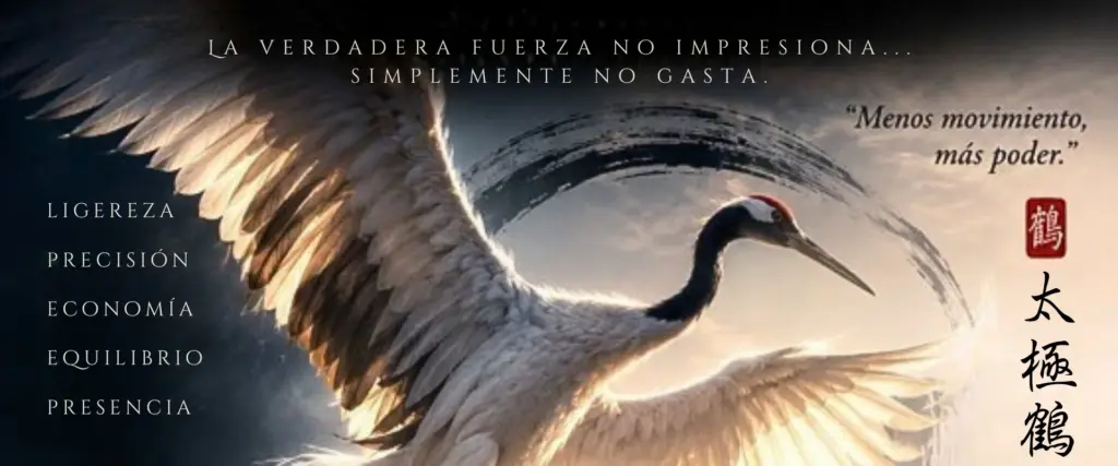 La Grulla del Taiji: el arte de hacer solo lo necesario